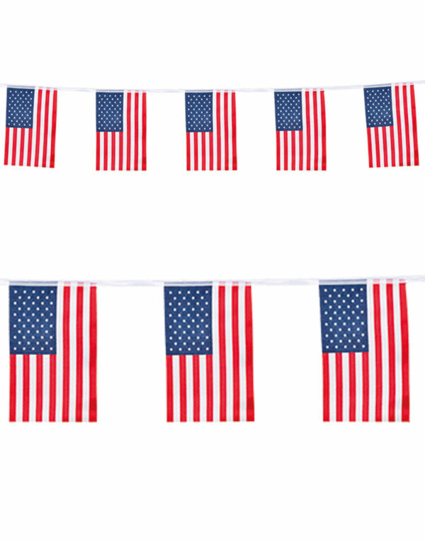 Flaggbanner 4 Meter - American Party