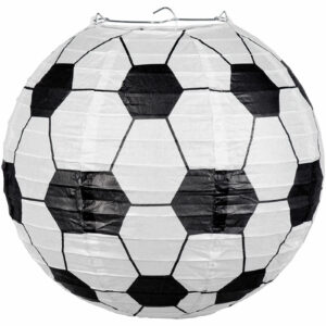 Papirlanterne 25 cm - Fotballparty