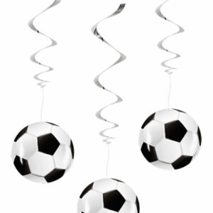 3 stk Hengende Dekorasjoner 85 cm - Fotballparty
