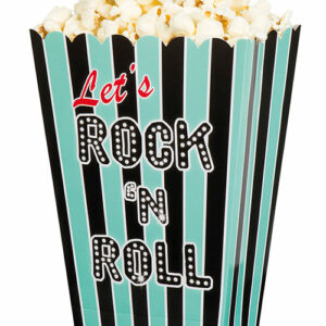 4 stk Popcornbeger - Rock 'n Roll