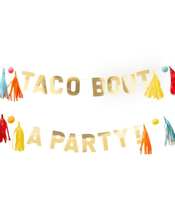 Taco Bout a Party Banner 3 meter - Taco Time