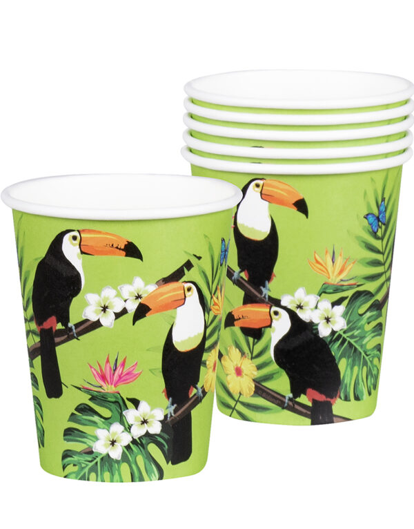 6 stk Pappkrus 250 ml - Toucan