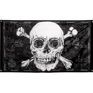 Stort Posterflagg 150x90 cm - Golden Pirate