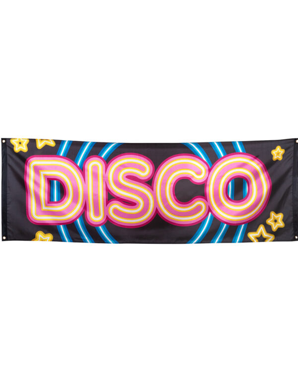 Stort Posterflagg Banner 220x74 cm - Disco Fever