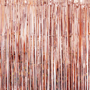 Rose Gullfarget Shimmer Dørforheng 240x100 cm