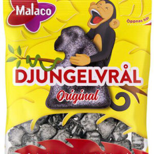 Pose med Malaco Djungelvrål Original Lakris 80 gram