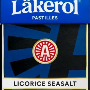 Läkerol Sugarfree Licorice Seasalt / Lakris Sukkerfrie Pastiller med Havsaltsmak 25 gram