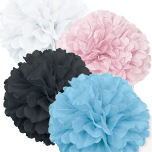 VELG BLANT 14 FARGER! 1 stk 40 cm Puff Pom Pom