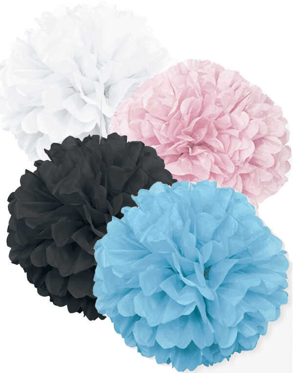 VELG BLANT 14 FARGER! 1 stk 40 cm Puff Pom Pom