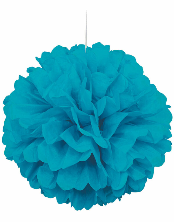 1 stk Turkis Puff Pom Pom 40 cm