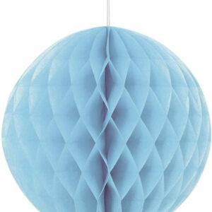 1 stk Lys Blå Honeycomb Ball 20 cm
