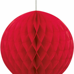 Rød Honeycomb Ball 20 cm