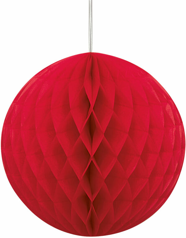 Rød Honeycomb Ball 20 cm