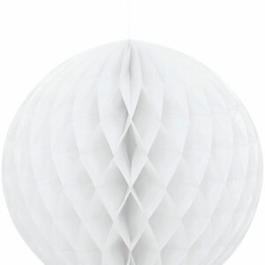 Hvit Honeycomb Ball 20 cm