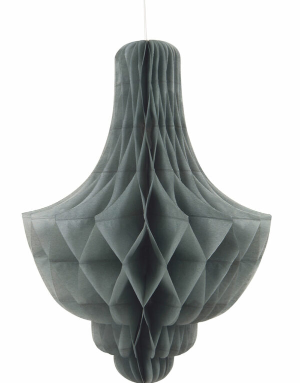 1 stk Sølvfarget Chandelier Honeycomb 35 cm