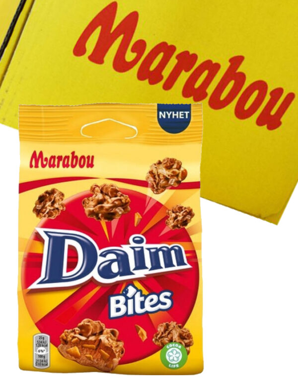 8 stk Daim Bites Sjokoladebiter av 145 gram - Hel eske