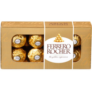 8 pack Ferrero Rocher Sjokoladekonfekt i Gaveeske 100 gram