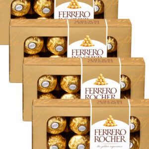 8 stk 8 pakninger med Ferrero Rocher Sjokoladekonfekt i Gaveeske - Hel Eske 800 gram