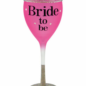 Bride to Be Drinkglass pyntet med Stener