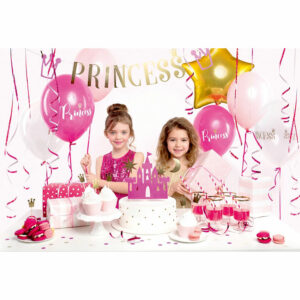 Komplett Rosa Dekorasjonsett 31 Deler - Glitter Prinsesse