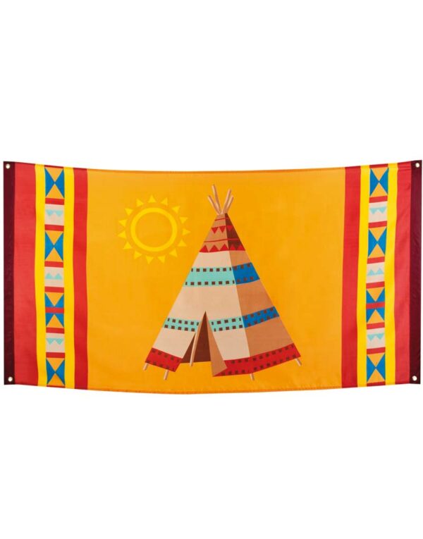 Stort Banner 90x150 cm - Indian Tribe