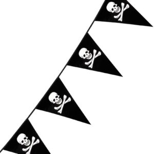 6 Meter Piratbanner med Vimpler - Pirates of the Seven Seas