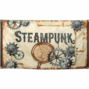 Stort Posterflagg 150x90 cm - Steampunk