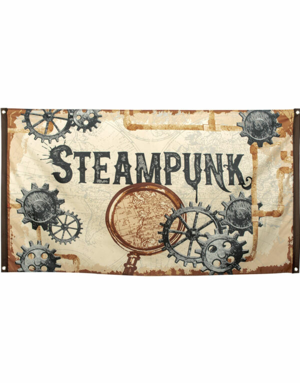 Stort Posterflagg 150x90 cm - Steampunk