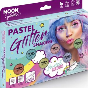 Pastell Glitter Shaker Sminkesett 8 Deler