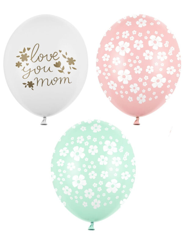 50 stk 30 cm Ballonger - Love You Mum