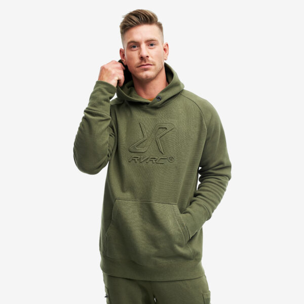 Slacker Hoodie Herre Olive Night