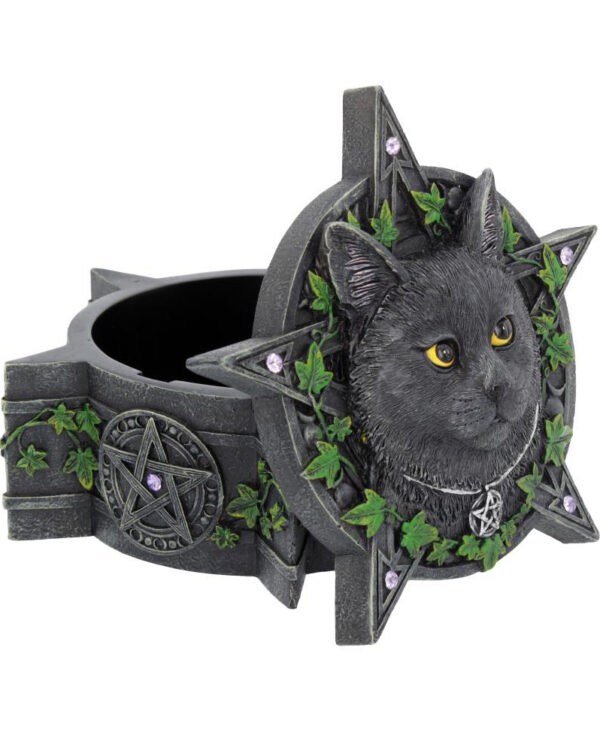 Lisa Parker The Charmed One - Svart Stjerneformet Boks med Katt 14 cm