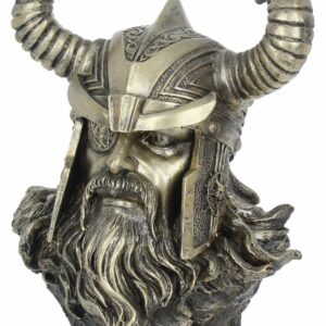 Odin Byste - Bronsefarget Figur 21 cm