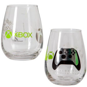 Xbox Sett med 2 Fotløse Vinglass/Ølglass/Brusglass - 510 ml