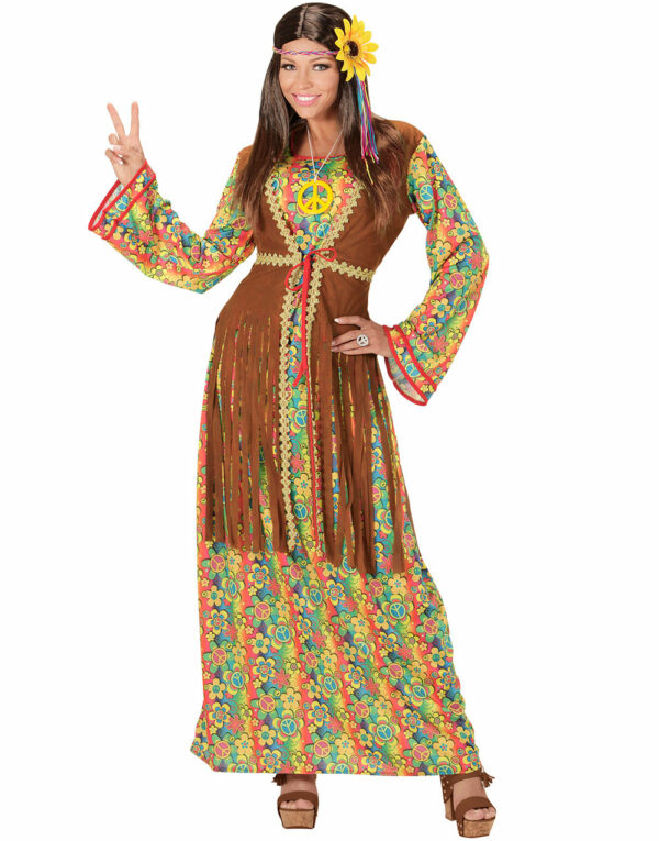 60-talls Hippie Babe Damekostyme