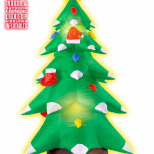Stort Oppblåsbart Juletre med LED-Lys 183 cm