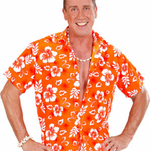 Orange Hawaii Kostymeskjorte