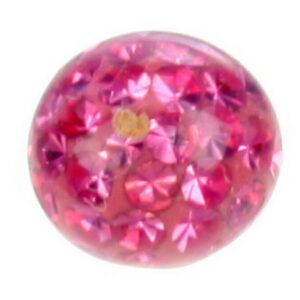 Shiny Stones Rosa - 4 mm Akrylkule til 1