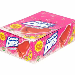 24 stk Chupa Chups Crazy Dips - Kjærlighet og Bruspulver - Hel Eske 336 gram