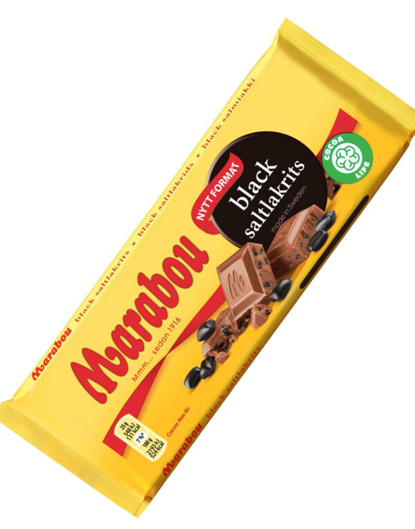 Marabou Melkesjokoladeplate med Svart Saltlakris 100 gram