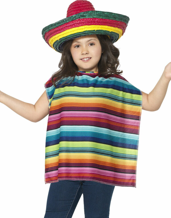 Sombrero og Poncho til Barn