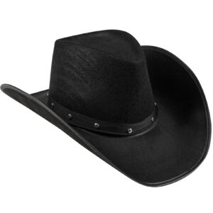 Svart Cowboyhatt med Nagler