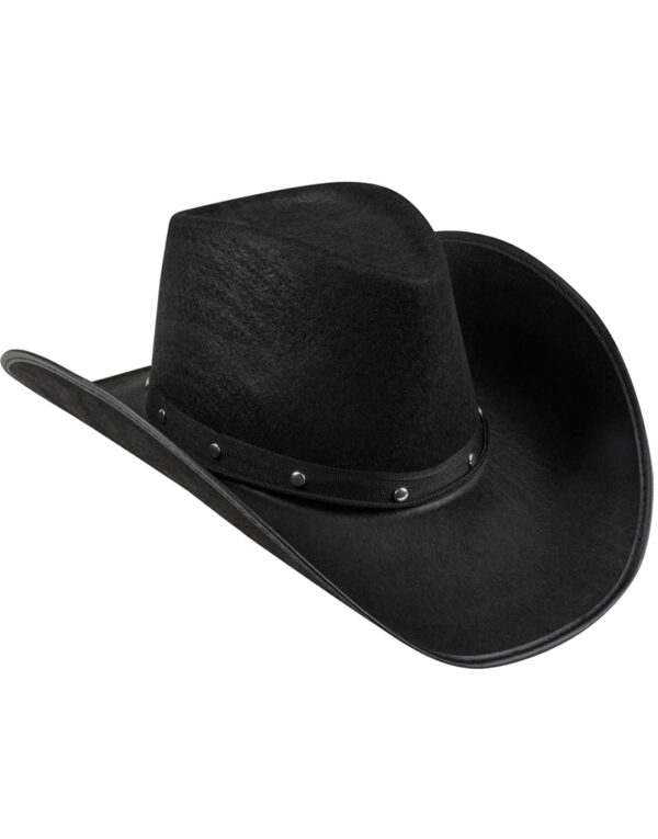 Svart Cowboyhatt med Nagler