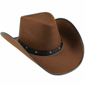 Brun Cowboyhatt med Nagler