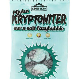 Sure og Salte Myke Kryptoniter Fizzybubble 60 gram