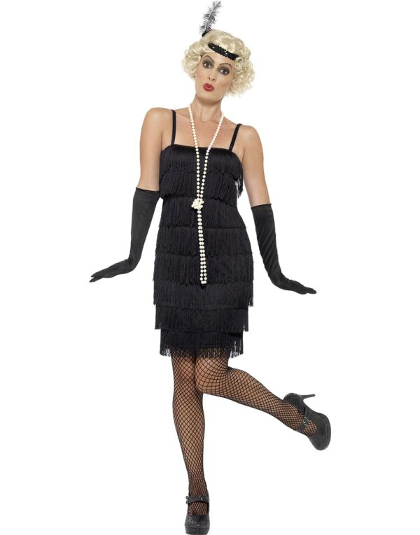 Daisy The Gatsby Flapper Damekostyme - Svart