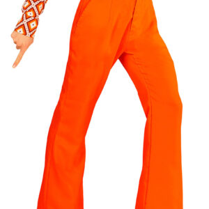 70 Talls Orange Kostymebukse til Herre