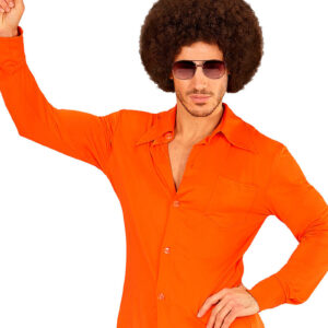 70 Talls Orange Kostymeskjorte til Herre