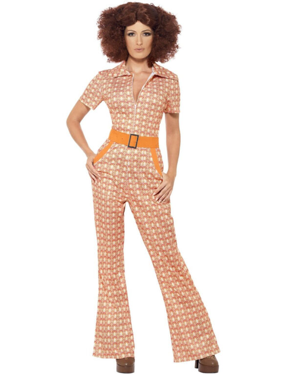 Autentisk 70 Talls Jumpsuit Damekostyme