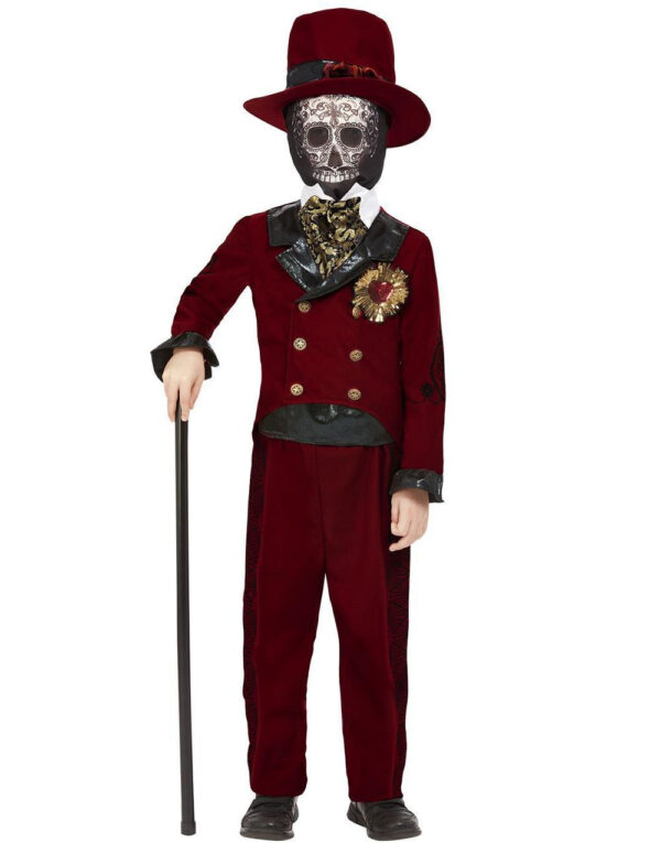 Day of the Dead Sacred Heart Groom - Kostyme til Barn